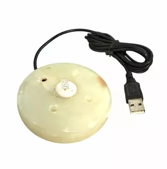 Base USB multicolore in onice per lampade di sale e selenite