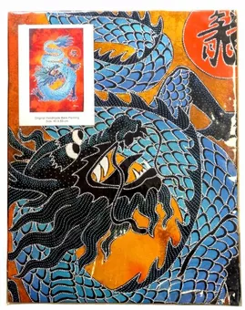 Batik dragon modello piccolo 45x65 cm