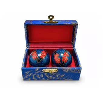 Sfere da Massaggio Cinesi Fiore di Pruno Blu 4,2 cm