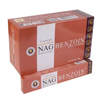 Incenso Vijayshree Golden Nag Benzoino 15g