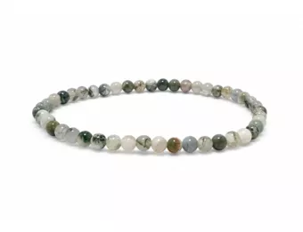 Bracciale in Agata Albero A perle 4mm
