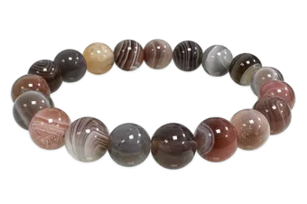 Bracciale Agata Botswana AA perles 10mm