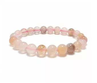Bracciale Agata Fiore di Ciliegio A perle 8mm