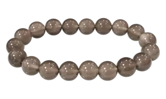 Bracciale in Agata Grigia con perline A da 10 mm