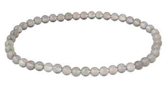 Bracciale in Agata Grigia con perline A da 4 mm