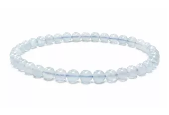 Bracciale in Acquamarina A perle 4-5mm