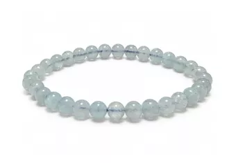 Bracciale Acquamarina A perle 6-7mm