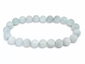 Bracciale in Acquamarina A con Perle da 8–9 mm