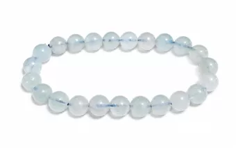 Bracciale in Acquamarina AA Perle 7,5-8,5 mm