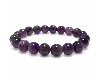 Bracciale Ametista AB perle 10mm