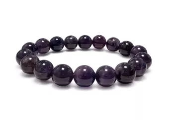 Bracciale Ametista A perle 10mm