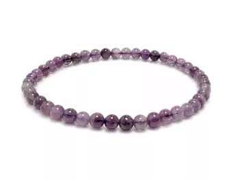 Bracciale Ametista A perle 4-5mm