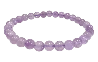 Bracciale in Ametista Chiara A perle 6-6.5mm