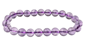 Bracciale in Ametista AAA perle 8mm