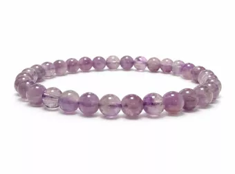 Bracciale in Ametista Lavanda A Perle 6-7 mm