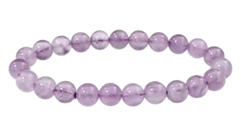 Bracciale in Ametista Lavanda A perle 8mm