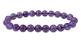 Bracciale in Ametista Uruguay AA perle 8mm