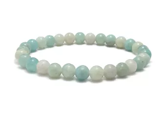 Bracciale in Amazzonite del Brasile A Perle 6-7 mm
