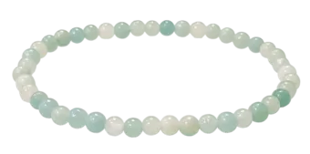 Bracciale in Amazzonite Cina AB perle 4mm