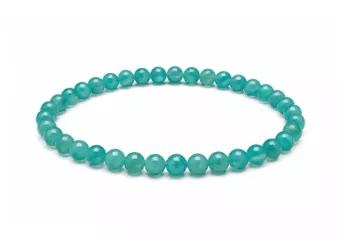Bracciale in Amazzonite degli Stati Uniti AA+ Perle 6 mm