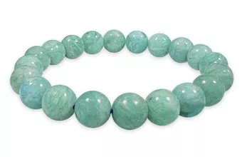 Bracciale in Amazzonite Perù A perle 10mm
