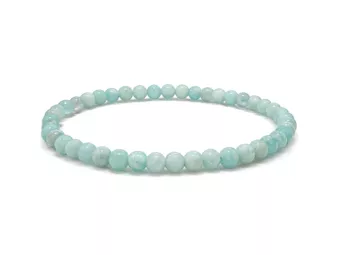 Bracciale in Amazzonite Perù A perle 4-5mm