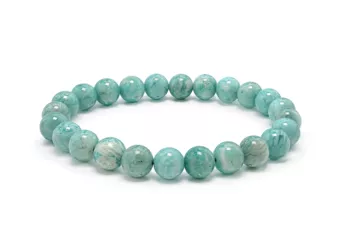 Bracciale in Amazzonite Perù A perle 8mm