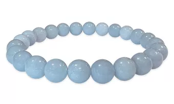 Bracciale Angelite A con perline da 8 mm