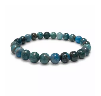 Bracciale in Apatite Blu AB con Perle da 7,5-8,5mm