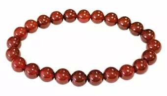 Bracciale In Agata Rossa A Con Perline Da 8mm