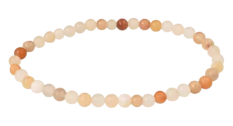 Bracciale in Avventurina Pesca A perle 4mm