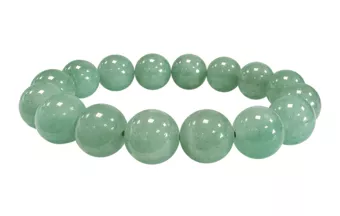 Bracciale Avventurina Verde A perle 10mm