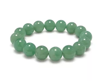 Bracciale Avventurina Verde A perle 12mm