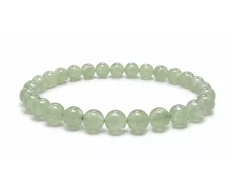Bracciale in Avventurina Verde A con Perle da 6-7mm