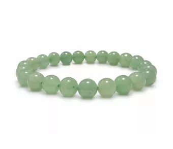 Bracciale Avventurina Verde A perle 8mm