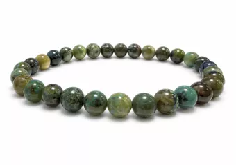 Bracciale in Azzurrite Malachite Naturale Messico A perle 6-7mm