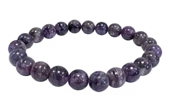 Bracciale in Charoite A+ perle 7-8mm