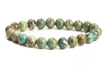 Bracciale con Chrysocollo A perline 8mm