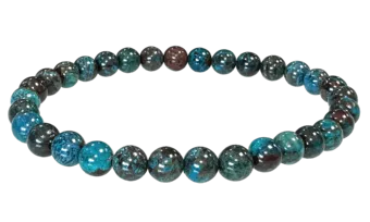 Bracciale Chrysocolla Türkiye AAA perline 5-6mm
