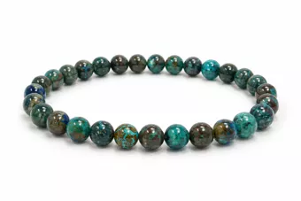 Bracciale Crisocolla della Turchia AAAA perle 5-6mm