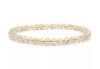 Bracciale in Citrino Naturale AB perle 4-5mm