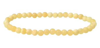 Bracciale in Calcite Arancione a perline 4-5mm