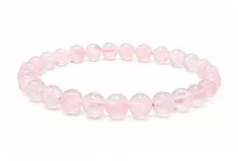Bracciale Calcite Rosa AA perle 6mm