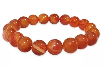 Bracciale in Corniola A perle 10mm