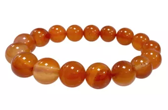 Bracciale in Corniola A perle 12mm