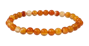 Bracciale in Corniola A perle 6mm