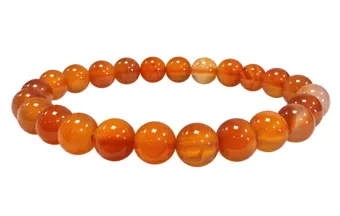 Bracciale in Corniola A perle 8mm