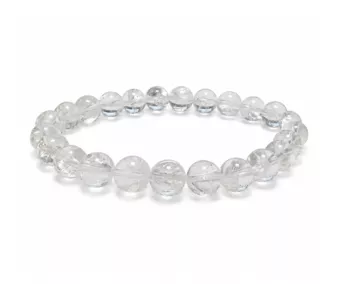 Bracciale in Cristallo di Rocca Rainbow AA Perle 8-9 mm