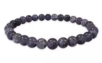 Bracciale in Cordierite Iolite A perle 6mm