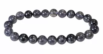 Bracciale Cordierite Lolite A perline 8mm
